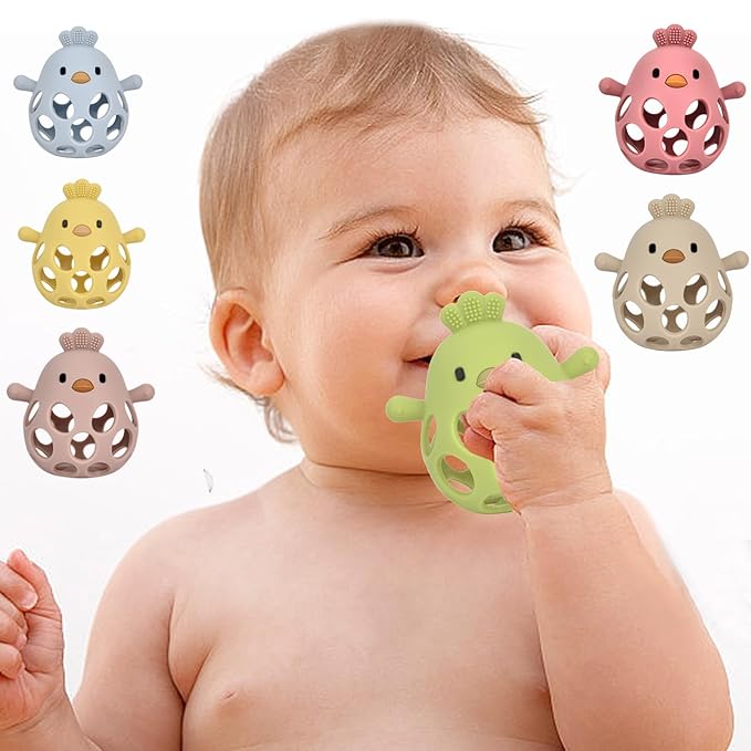 Baby Teething Toys, Teething Toys, Teethers for Babies 3-6 Months, Baby Chew Toys, BPA Free Teether Mitten with Soft Texture for Sensory Exploration and Itching Teething Relief-CubbioJoy