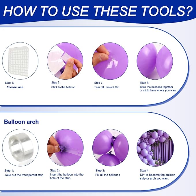 140pcs Purple Round Balloons Different Sizes 18 12 10 5 Inch Latex Balloons for Arch Decoration Party Balloon Kit for Graduation Birthday Party Wedding Balloon Baby Shower Decoration-CubbioJoy