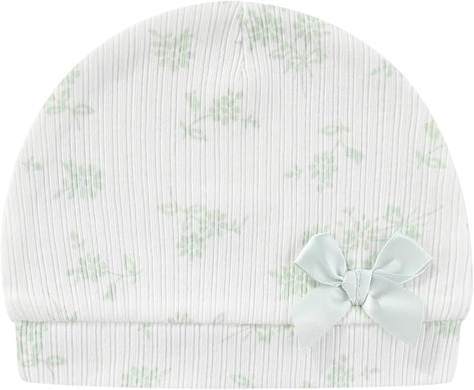 Baby Hat and Mittens Set Cotton Newborn Baby Hats Caps for Boys and Girls, 0-6 Months-CubbioJoy