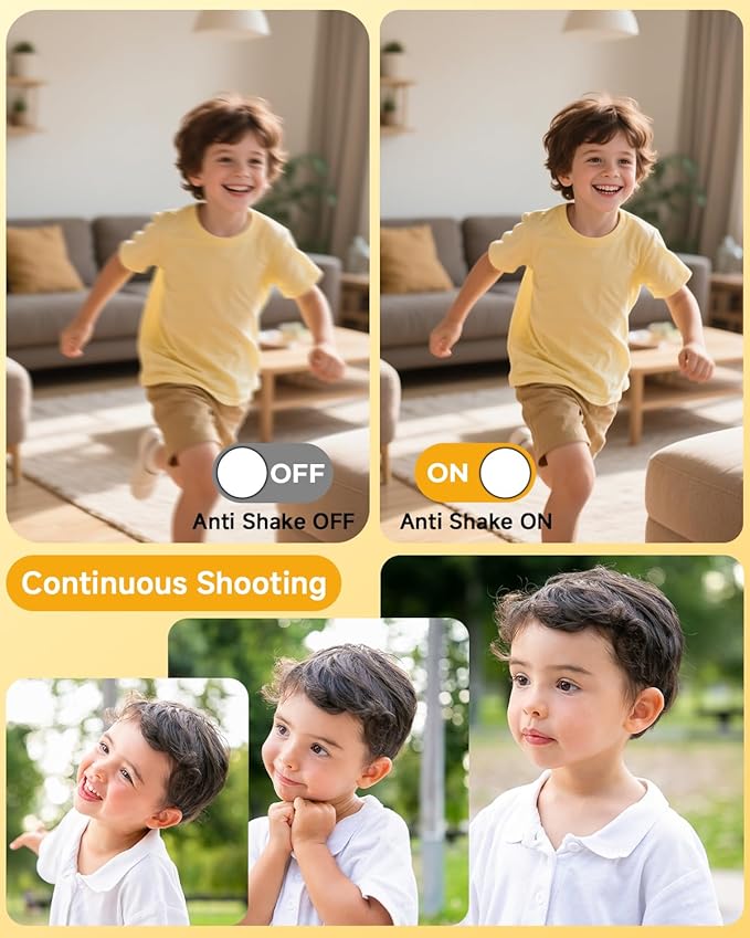 Digital Camera, 44MP FHD 1080P Camera for Kid with 16X Zoom Anti Shake, Compact Small Camera with 32GB SD Card, Digital Camera for Teens for Teens Girls Kids Adults(Black)-CubbioJoy