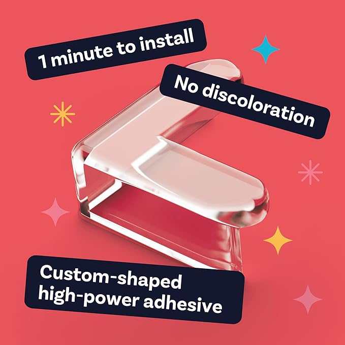 CalMyotis Corner Protector Guards - Furniture Edge Safety Bumpers - Baby Proof Bumper & Cushion to Cover Sharp Furniture & Table Edges - Clear & Transparent - (12 Pack)-CubbioJoy