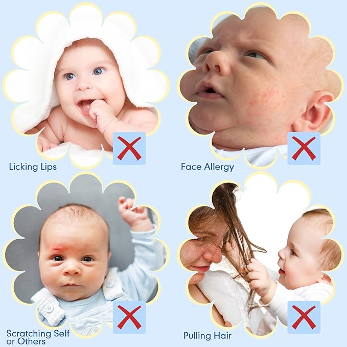 6 Pairs Newborn Baby Mittens No Scratch Gloves Infant Toddler Anti Scratch Essentials Unisex Cotton for 3-9 Months Girls Boys (Gray Series, Cool)-CubbioJoy