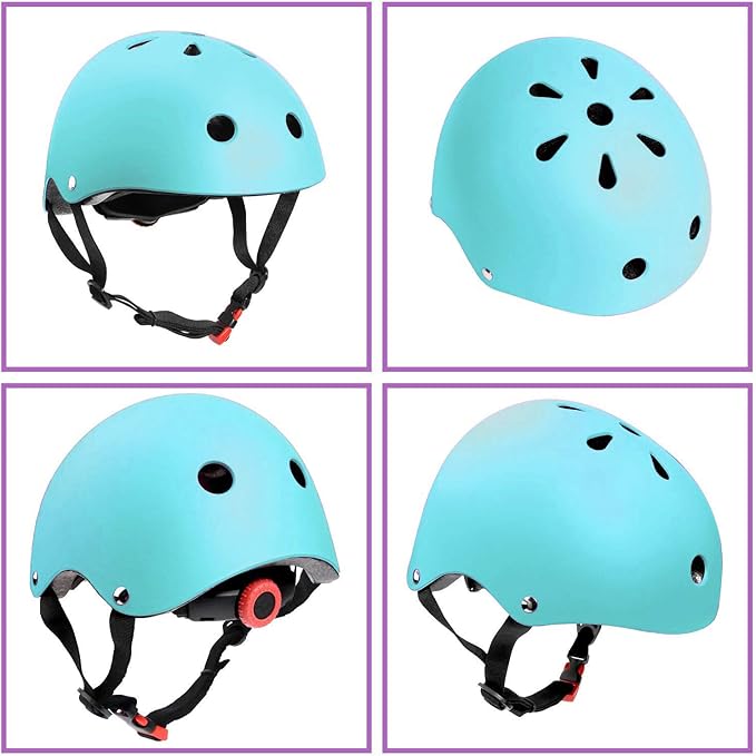 Adjustable Helmet for Ages 3-16 Kids Toddler Boys Girls Youth,Protective Gear with Elbow Knee Wrist Pads for Multi-Sports Skateboarding Bike Riding Scooter Inline skatings Longboard Roller Skate-CubbioJoy