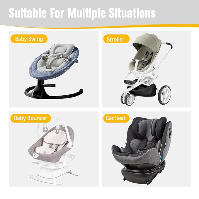 KAKIBLIN Baby Travel Pillow, Baby Neck Pillows for Car Seat, Upgraded Babies Head Pillow, Head and Neck Support Pillow for Car Seat, Pushchair, Travel(Twig)-CubbioJoy