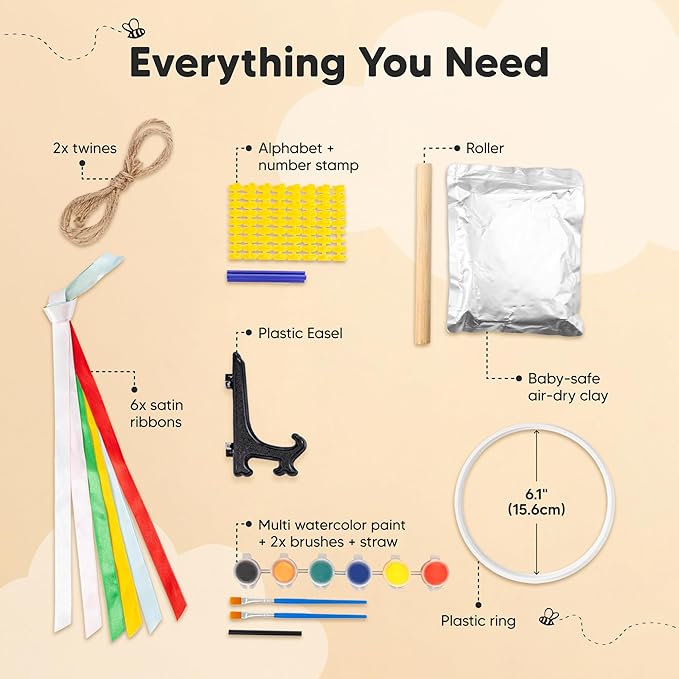 Baby Hand and Footprint Kit Girls, Boys - Personalized Baby Footprint Ornament Kit, Newborn Keepsake Gifts for New Mom, Easy to Use Handprint Makers,Cute Shower Gifts(Multi-Colored)-CubbioJoy