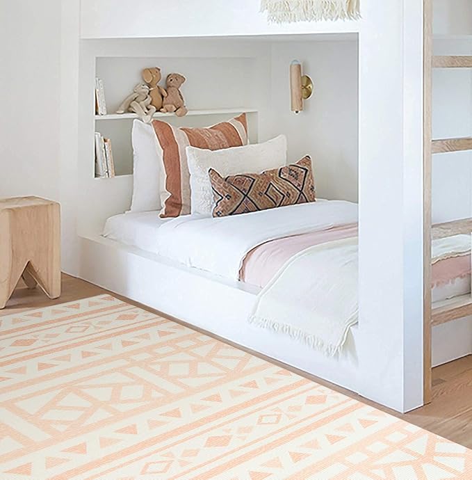 Cushmat Stylish Reversible Foam Play Mat (Large, Crystals - Gray Pink) - Soft, Waterproof, Durable Play mat for Infants, Babies, Toddler, Kids & Grownup - 6.5ft x 4.5ft-CubbioJoy