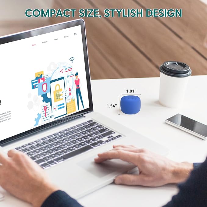 Babelio White Noise Sound Machine for Adults Kids Baby, Mini, 15 Non-looping Sounds, Timer, Memory Function, Easy to Pocket and Travel Navy-CubbioJoy