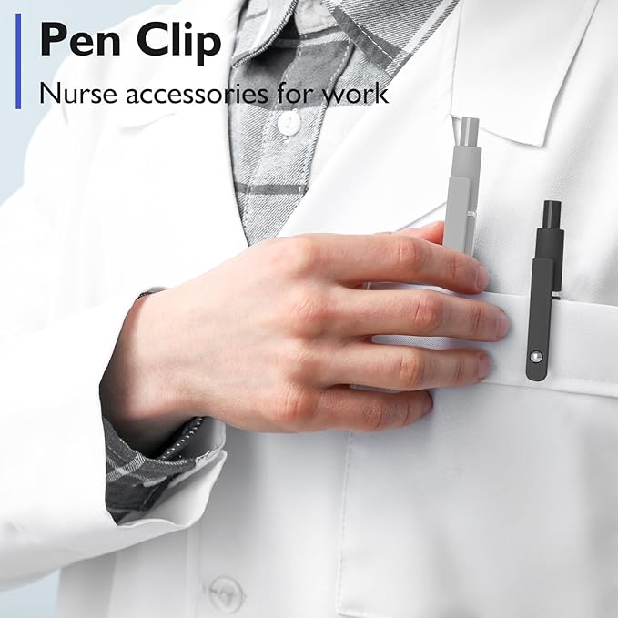 6Pcs Gel Pens, 0.5MM Black Gel Ink Pen Fine Point Smooth Writing Pens, College Essentials Pens, Father's Day Birthday Gifts for Men (6PCS Black Gray White)-CubbioJoy