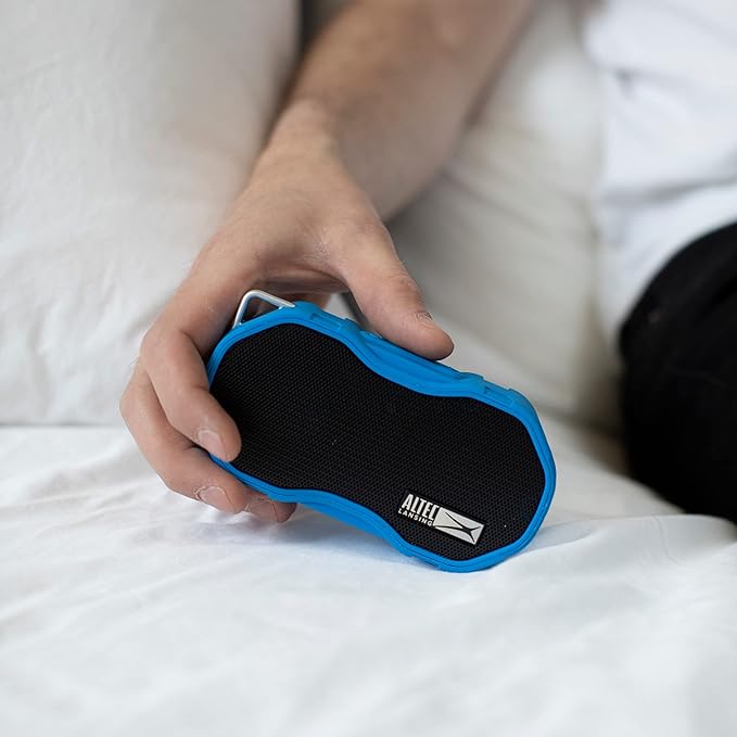 Altec Lansing Baby Boom XL - Waterproof Bluetooth Speaker, Wireless & Portable Speaker for Travel & Outdoor Use, Deep Bass & Loud Sound, 1 Pack, Blue-CubbioJoy