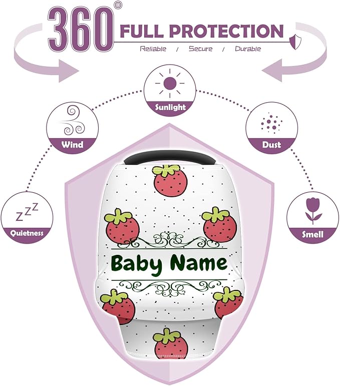 Baby Car Seat Stroller Cover Nursing Cover New Mom Breastfeeding Scarf Soft Stretchy Infant Carrier Cover Car Canopy Coverage-CubbioJoy