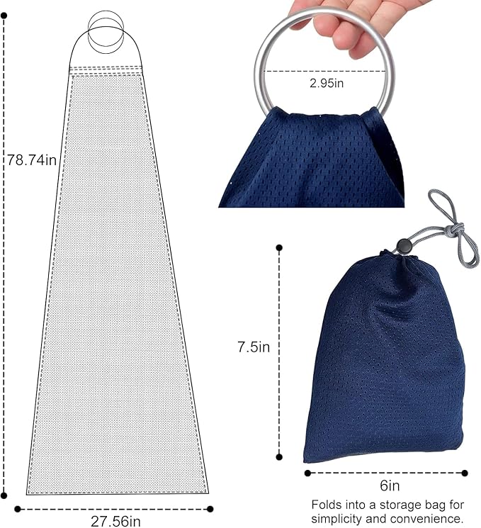 CUBY Water Baby Sling Carrier Lightweight Breathable Mesh Baby Wraps Carrier Adjustable Ring Sling Quick-Drying Baby Carriers Sling for Newborn Toddler Summer Swimming Pool Beach(Dark Blue)-CubbioJoy