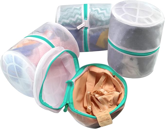 Bra Wash Bags, GOGOODA 4 Pack Underwear Laundry Mesh Bags for Delicates Baby Cloth Sock-CubbioJoy