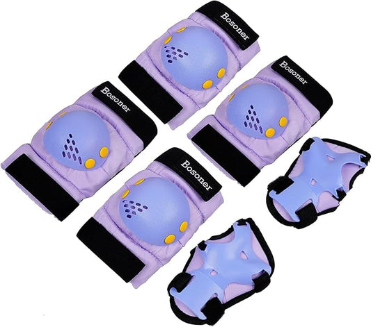 BOSONER Kids/Youth Knee Pad Elbow Pads for Roller Skates Cycling BMX Bike Skateboard Inline Rollerblading, Skating Skatings Scooter Riding Sports-CubbioJoy
