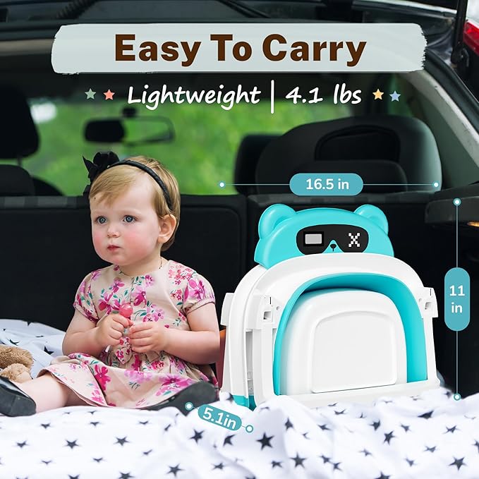 AVIDOR Baby Bathtub,Collapsible Bathtub for Newborn to Toddler,Durable Essential Infant Bath Tub,Portable Travel Baby Bathtub with Soft Cushion,No-Slip Hanging and Detachable Bathtub(Blue)-CubbioJoy