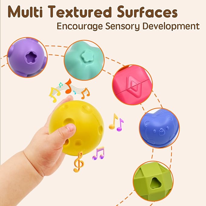 AiTuiTui Multifunction Baby Sensory Activity Cube Toys for 12 18 Months, Shape Sorter Early Learning Educational Interactive Toys for Toddlers 1 2 Year Old Boy Girl, 1st Birthday Gifts-CubbioJoy