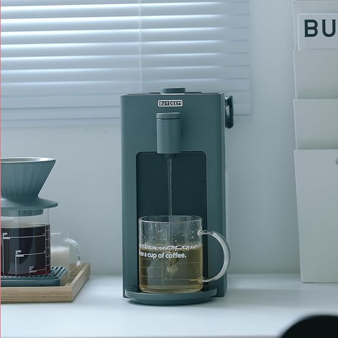 BUYDEEM S9023 Instant Hot Water Dispenser, Countertop Water Boiler & Warmer for Tea, Coffee and Baby Formula, Adjustable 8 Temperatures & 5 Water Outputs, 3L Water Tank(102oz), Dark Gray-CubbioJoy