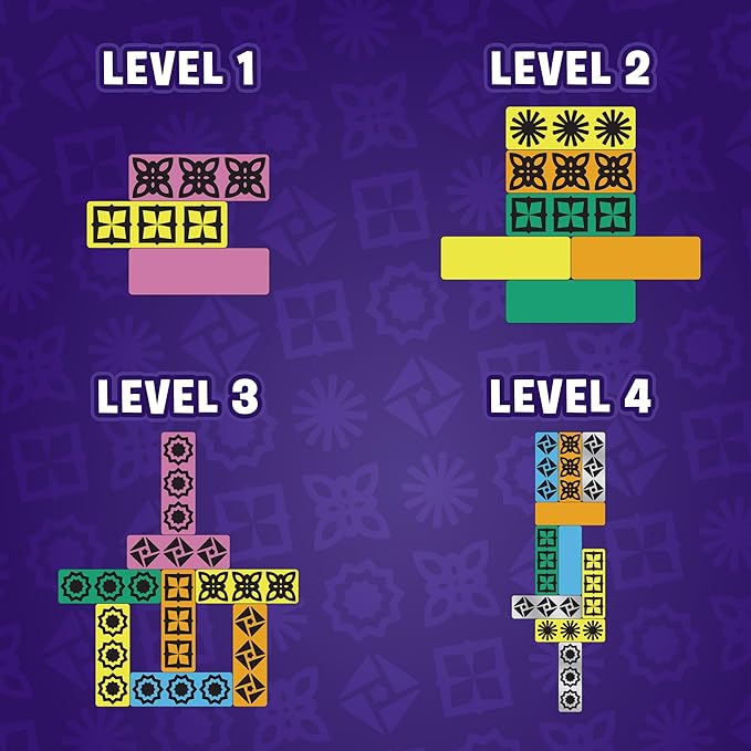 Blockwork by Uzzle Games - Fast-Paced Family Board Game - Multiple Difficulty Levels - Enjoyable and Challenging Puzzle Game – 2 to 4 Players – A Complete Family Night Fun Package - for Ages 4+-CubbioJoy