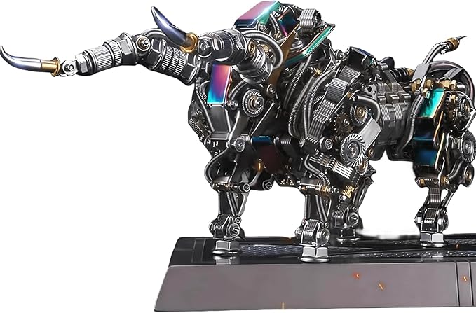 Adult 3D Metal Puzzles Bison Metal Model Kits 3D Metal Puzzles Mechanical Bulls Building Blocks Difficult DIY Assembly - High-end Gifts for Men-CubbioJoy