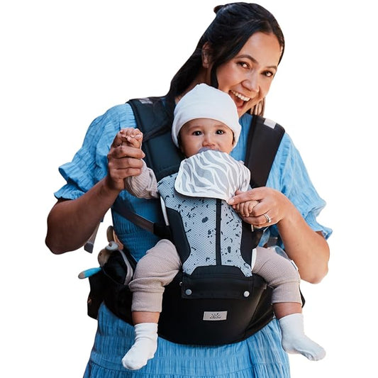 Baby Carrier, MOMTORY Safety-Certified 6-in-1 Baby Carrier Newborn to Toddler, Adjustable Detachable Infant Baby Hip Seat Carrier for 7-50lbs, All Seasons, Perfect for Shopping Travelling-CubbioJoy