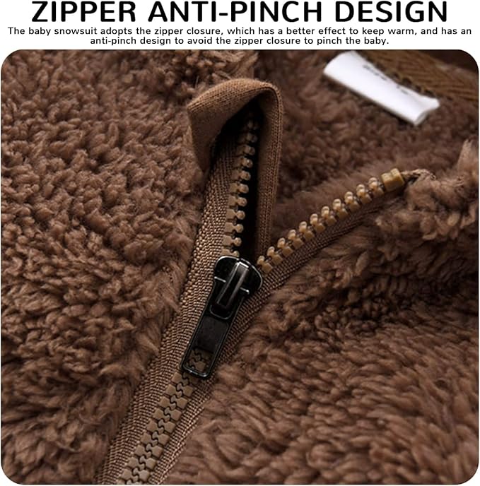 Baby Boy Girl Snowsuit Winter Warm Clothes Coat Infant Jumpsuit Toddler Outfit-CubbioJoy