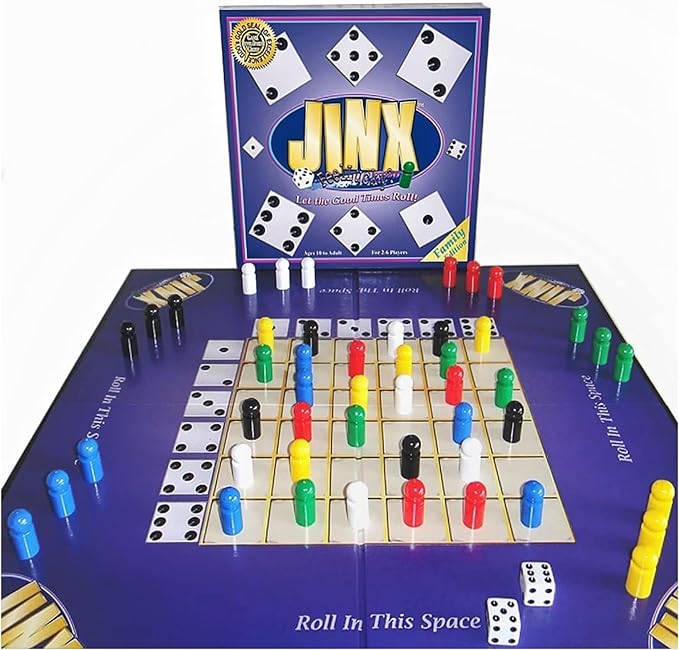 Jinx - Fast and Fun Board Game of Chance Where The Luck of The Roll Determines Your Fate - Game Night Fun for Family & Adults-CubbioJoy