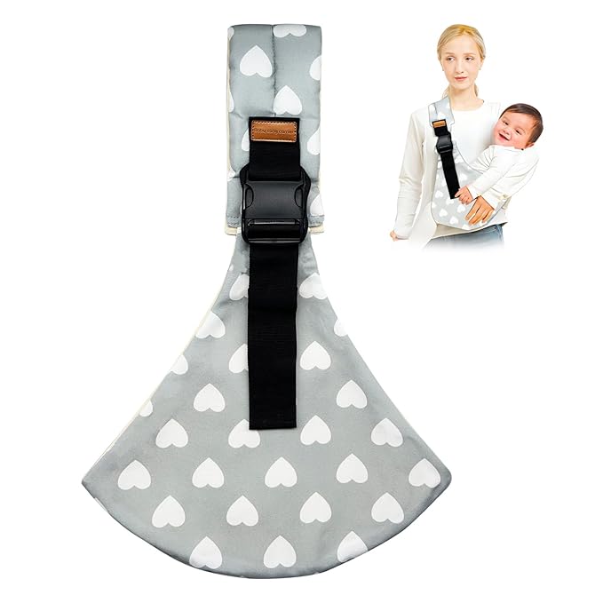 Baby Sling Carrier,Toddler Carrier, 2025 New Baby Sling,Portable and Lightweight Sling,Non-Slip Hip Seat Carrying 10-30lbs(Heart)-CubbioJoy