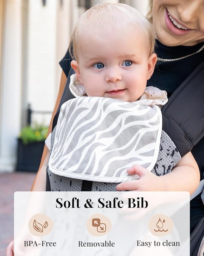 Baby Carrier Pro, MOMTORY Safety-Certified 6-in-1 Ultra Storage Baby Carrier Newborn to Toddler, Front & Back Baby Holder Carrier with Hip Seat, Pure Black-CubbioJoy