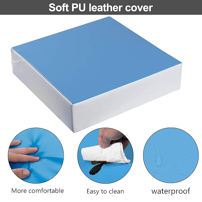 Kalawen Upgraded 2Pcs PU Washable Straps Safety Buckle Toddler Booster Seat for Kitchen Chair, Portable Travel-CubbioJoy