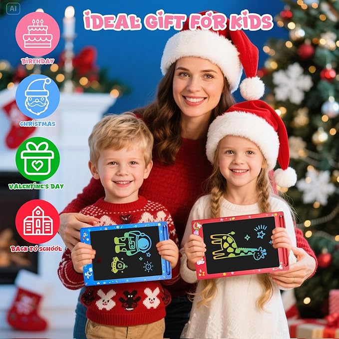 24 Pack LCD Writing Tablet for Kids, Erasable and Reusable Toddler Doodle Board in 8.5 inch, Ideal Educational Drawing Pad for Learning Toy for Ages 3-8 Gifts for Girls Boys-CubbioJoy