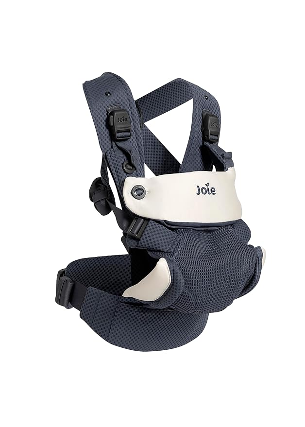 Joie Savvy Lite Air 3-in-1 Baby Carrier – Lightweight, Ergonomic Baby Carrier with 3 Carry Positions, Breathable Fabric, Padded Straps, and Lumbar Support (Indigo)-CubbioJoy