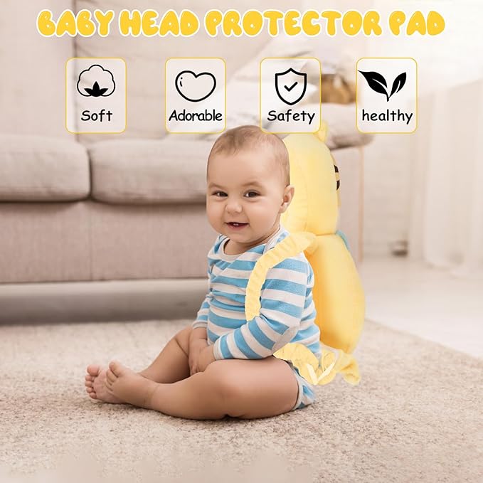 Baby Head Protection Backpack - Soft & Comfortable, Cute Cartoon Design, Cute-Tiger-CubbioJoy