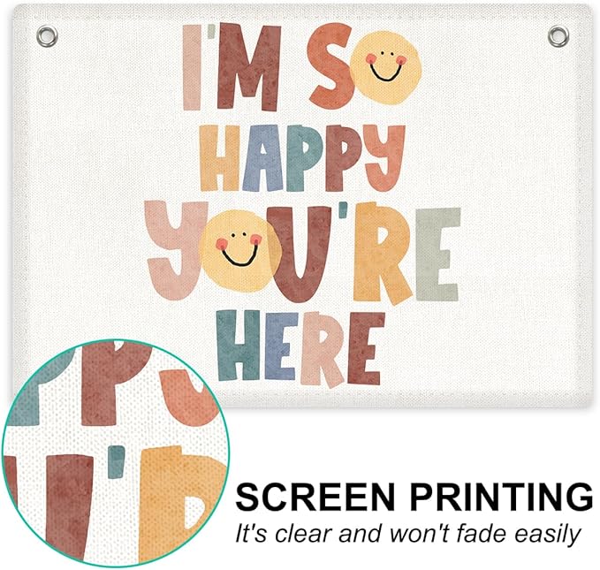 Boho Classroom Banner Wall Decor, Teacher Gits, Welcome Sign Wall Hanging Banner Flag, Classroom Decoration Nursery Toddler Kids Room Playroom Decor Wall Art Christmas Birthday Gifts-CubbioJoy