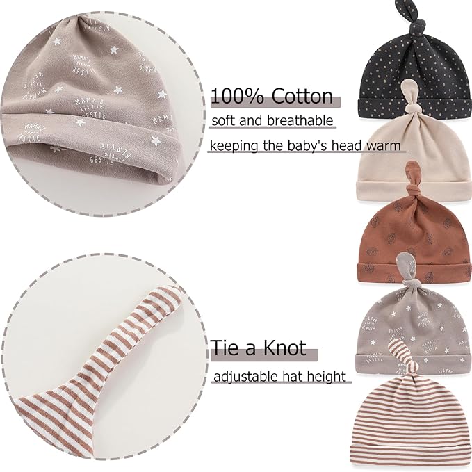 Baby Hats Mittens and Socks Set Cotton Newborn Hat Beanie Soft Infant Girls Boys Caps Gloves 0-6 month-CubbioJoy