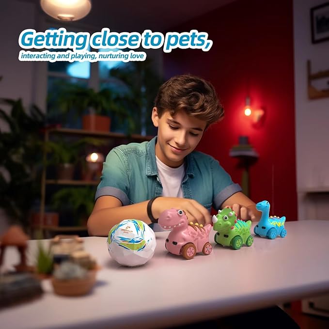 Interactive Musical Walking Following Dinosaur Toy, Rechargeable Sensory Music Development Toy, Fun Moving Toy for Kids Age 3,4,5 and Up-CubbioJoy