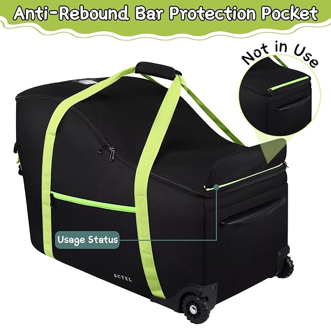 Baby Car Seat Travel Bag Fit Chicco Keyfit 35 and Anti-rebound Bar Base, Doona Car Seat Stroller and Base, Nuna Pipa Travel Bag, Infant Car Seat Bags for Air Travel, Doona Travel Bag-CubbioJoy