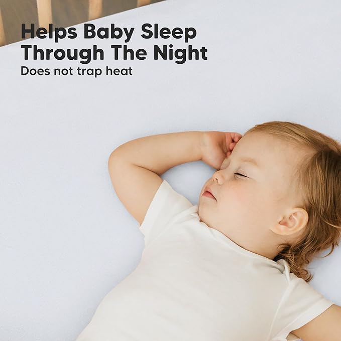 KeaBabies 2-Pack Organic Crib Sheets for Boys, Girls - 52x28 Fitted Crib Mattress Sheet Neutral, Breathable Jersey Cotton Cover for Baby Bed, Toddler Mattress, Soft & Cute Prints (Cove)-CubbioJoy