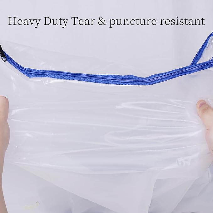 2 Pack Full Mattress Bags for Moving and Storage-5 Mil Zipper Plastic Waterproof Mattress Storage Bags-CubbioJoy