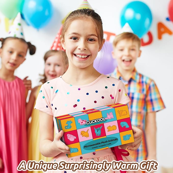 Cuckool Bull Stuffed Animals, Microwavable Stuffed Animals Adorable Fluffy Bull Plush for Warmth & Comfort, Heatable Coolable Lavender Scent Toys, Cute Soft Plushies Gift for Kids Boys Girls & Adults-CubbioJoy