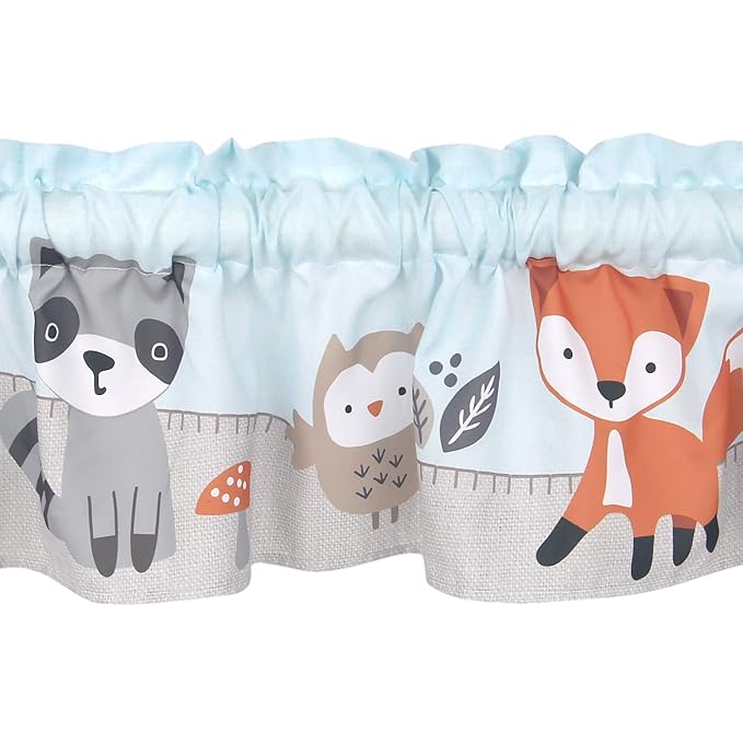 Bedtime Originals Woodland Friends Animals Mint/Gray 5-Piece Crib Bedding Set-CubbioJoy