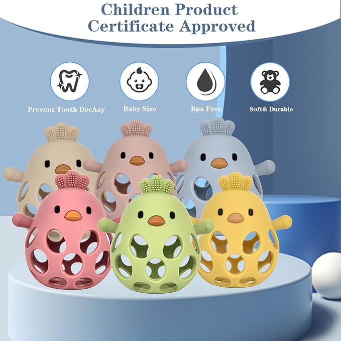 Baby Teething Toys, Teething Toys, Teethers for Babies 3-6 Months, Baby Chew Toys, BPA Free Teether Mitten with Soft Texture for Sensory Exploration and Itching Teething Relief-CubbioJoy