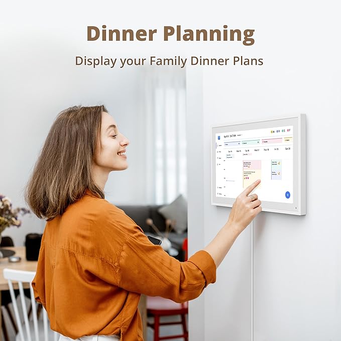 Digital Calendar 15.6" Chore Chart – 1080P Full HD Interactive Touchscreen, Smart Family Planner, Hearth Display Digital Wall & Desk Mountable for Seamless Scheduling-CubbioJoy