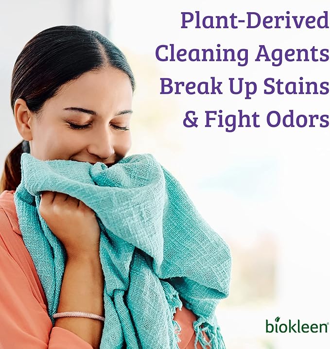 Biokleen Natural Laundry Detergent - 300 HE Loads - Liquid, Eco-Friendly, Plant-Based, No Artificial Fragrance, Colors or Preservatives, Lavender Lily, 150 Fl Oz-CubbioJoy