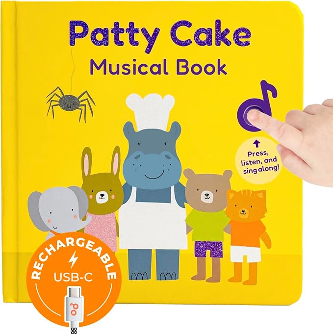Cali's Books Patty Cake Nursery Rhymes. Interactive Books for 1 Year Old. Sound Book for Toddlers 1-3. Perfect 1 Year Old Girl Gifts - Musical Book for Toddlers - 6 Favorite Songs-CubbioJoy