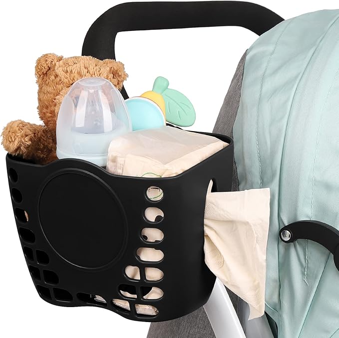 Accmor Stroller Cup Holder Basket, Universal Cup Holder, Bike Bottle Holder, 360° Rotatable Large Caliber Drinks Holder for Stroller, Bike, Wheelchair, Walker-CubbioJoy