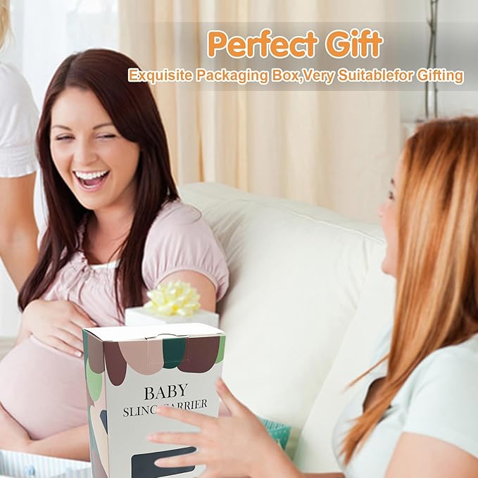 Baby Sling Carrier,Toddler Carrier,Upgraded 2025 Baby Sling with 4 Adjustable Straps(10-30lbs),Lightweight,Portable and One Size Fits All(Leaf)-CubbioJoy