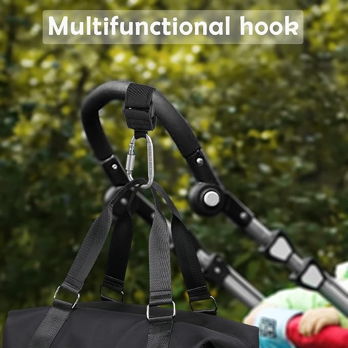 Baby Stroller Hook, Clip or Hang a Diaper Bag to Your Pram or Buggy, 2 Pieces-CubbioJoy