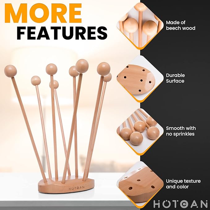 Beech Wood Plastic Bag Drying Rack - Reusable Bag & Bottle Dryer, Space-Saving Design for Kitchen, Easily Assembled and Disassembled for Storage-CubbioJoy