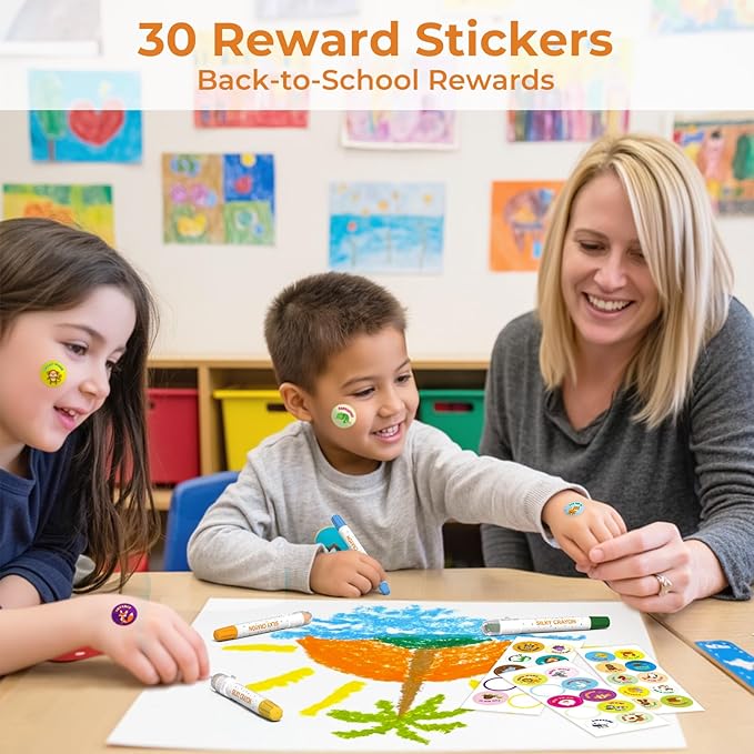 36 Color Twist Crayons for Toddlers 1-3 and Kids 4-8, Non-Toxic Washable Crayons 2-4, Ultra-Silky Easy-Grip Art Supplies, Ideal Coloring Gift for Boys and Girls-CubbioJoy