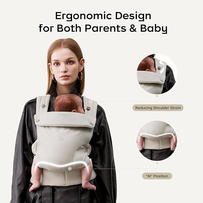 Bc Babycare CocoonGo Baby Carrier – CloudTouch Soft & Ergonomic Baby Carrier for 7–44 lbs | Easy to Wear, Adjustable Fit, Travel-Ready, Machine Washable (Black)-CubbioJoy