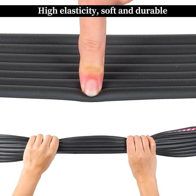 Corner Protector for Baby, Widen Edge Protector with Adhesive Backing, Baby Proofing Edge Corner Protectors Self Adhesive Furniture Corner Guard Bumper for Table, Desk, Fireplace (Black, 6.6ft)-CubbioJoy